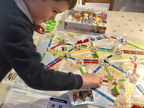 Board Game Club Review: Ticket to Ride First Journey - HodgePodgeDays