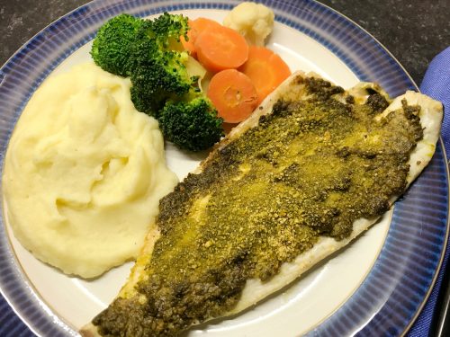 Recipe: Easy Pesto Baked Fish - a family meal favourite!