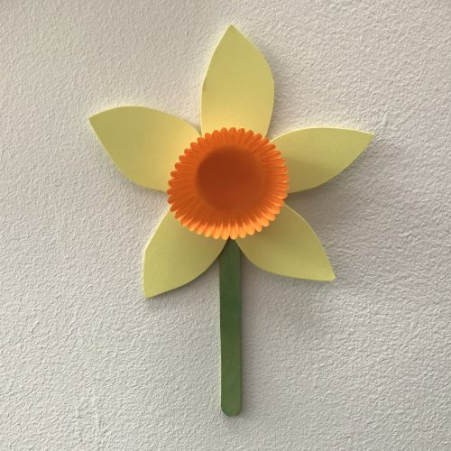 Kids Crafts: How to make a cheery Daffodil flower