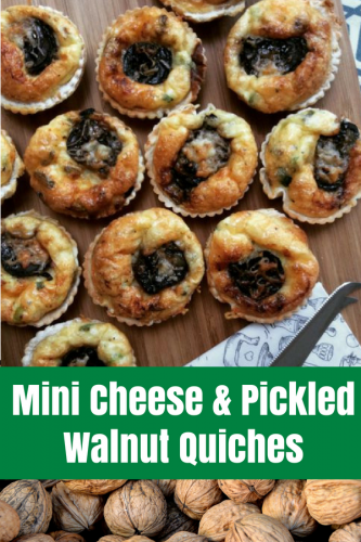 Recipe: Mini Cheese and Pickled Walnut Quiches