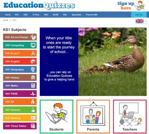 Learning at home with Education Quizzes