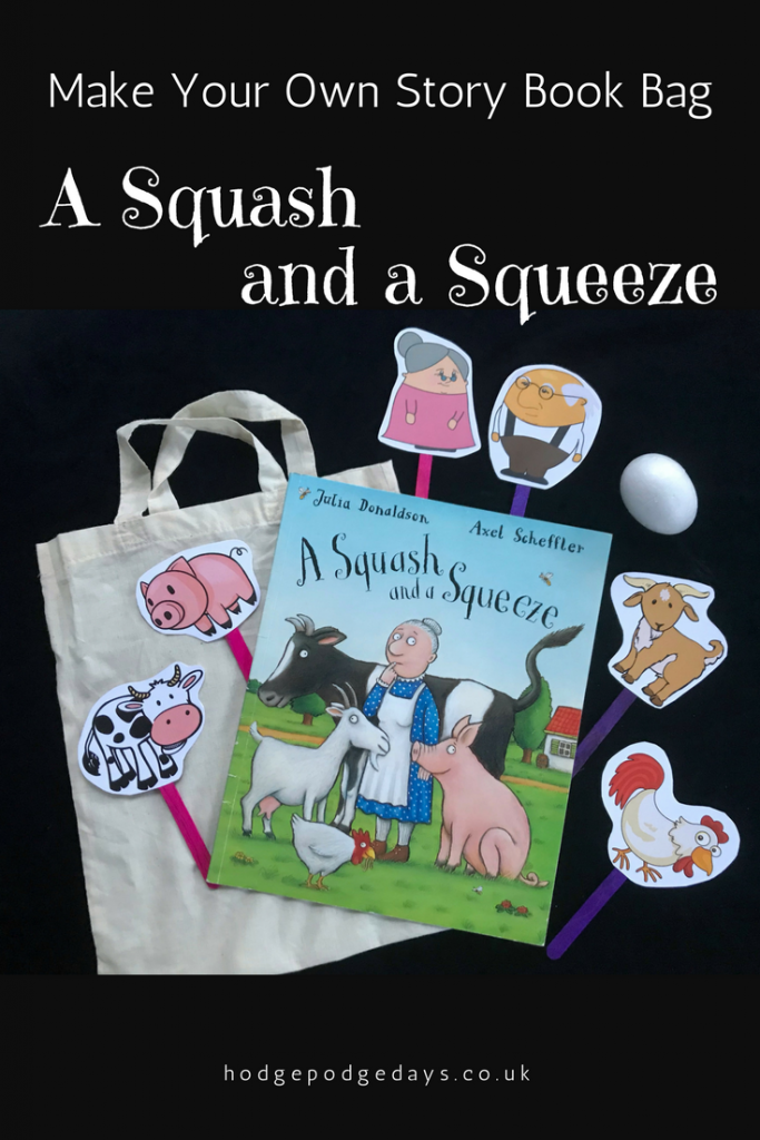 Make A Squash And A Squeeze Story Book Bag Hodgepodgedays