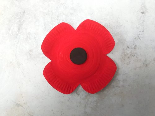 Crafts: Easy Paper Plate Remembrance Poppies