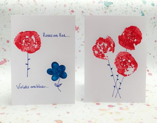 Crafts: Celery Rose Print Valentine's Cards