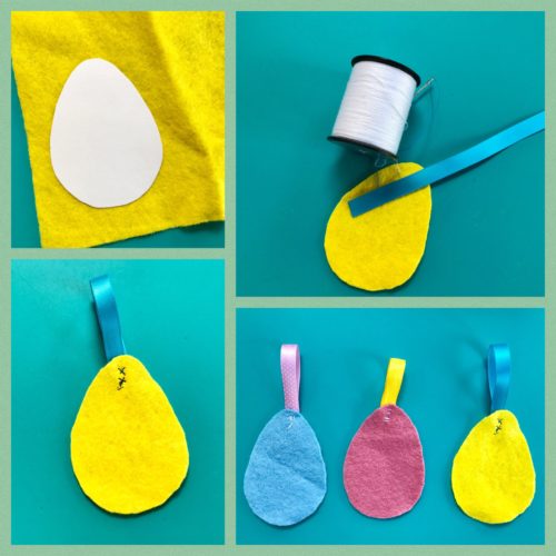 Easter Crafts: Felt Easter Egg Decorations