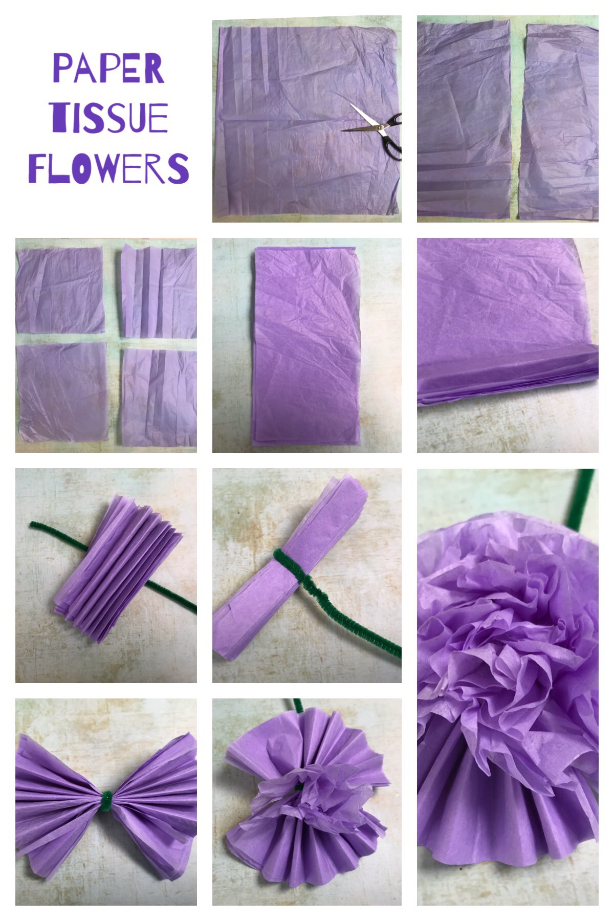 Easy Way To Make Tissue Paper Flowers