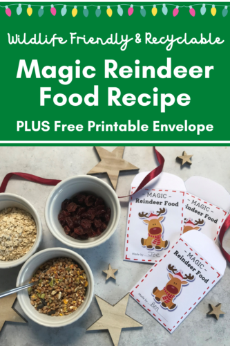 Make your own Wildlife Friendly Magic Reindeer Food with FREE Printable Envelope