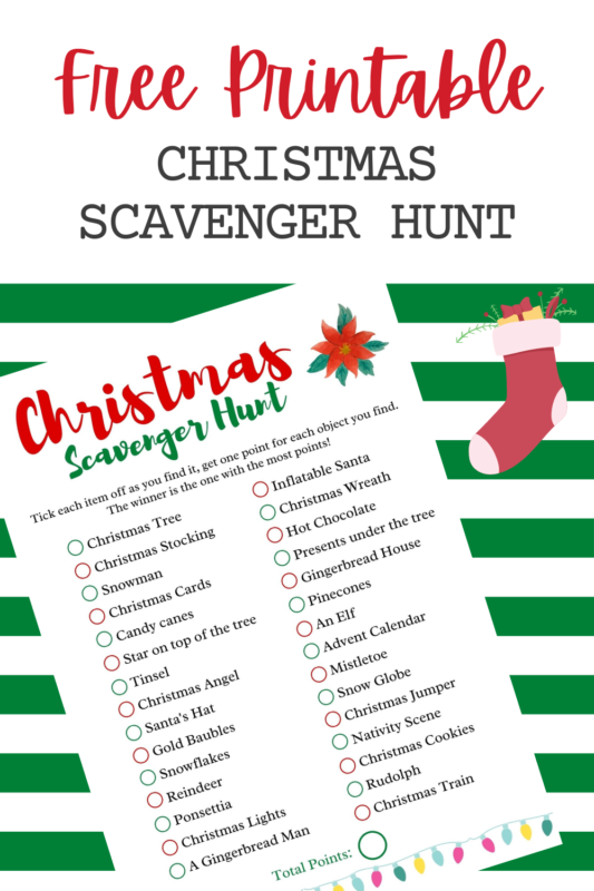 Christmas Scavenger Hunt Activity + FREE Printable - HodgePodgeDays