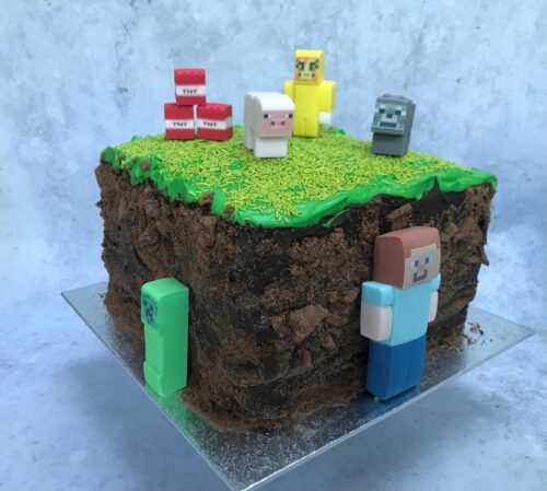 Minecraft birthday cake – Atop Serenity Hill