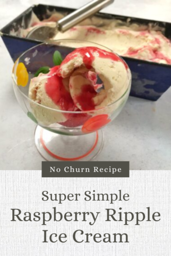 Recipe: No Churn Raspberry Ripple Ice Cream
