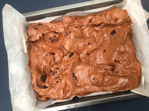 Chocolate and Cherry Traybake