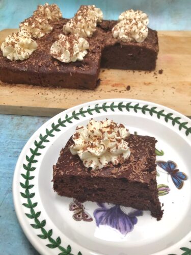 Chocolate and Cherry Traybake
